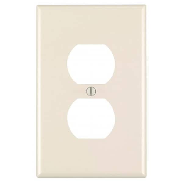 Leviton Leviton Mfg R56-78103-00T Light Almond Oversized 1 Gang Receptacle Wall Plate R56-78103-00T - main